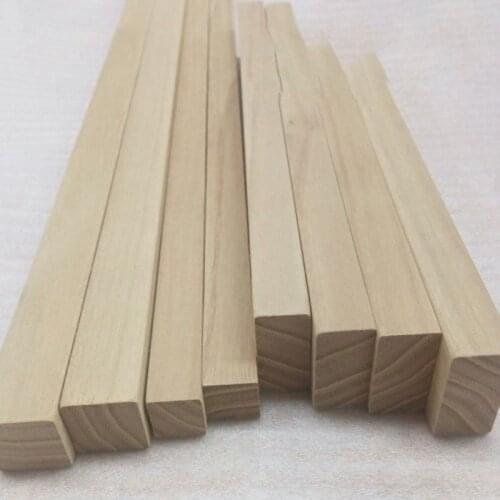 8PCS 15*15*300mm King Kong Teak Hardwood Log Timber Plank Block Model Building Material DIY Handmade