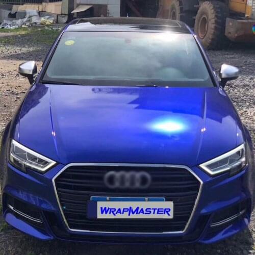 Car Vinyl PVC Vinyl Blueberry Super Glossy Metallic Car Wrap 1.52*18m