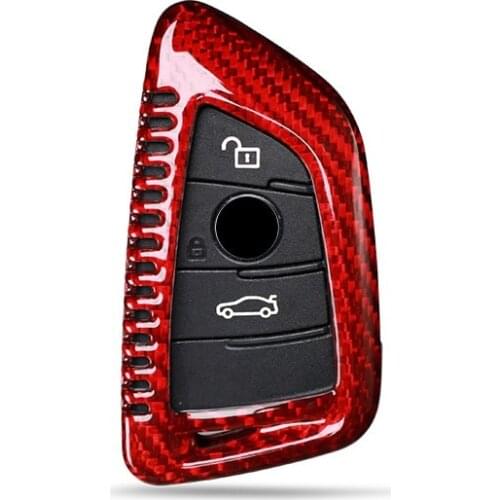 Real carbon fiber Key Cover Case Remote Key Shell For BMW F15 F16 F48 G30 F85 G11 X1 X5 X6 M 2018 X1 X3 X4 X5 X6 35i 50i