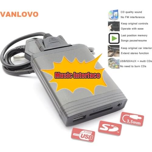 YATOUR Digital Music Changer AUX-IN SD USB MP3 Interface for TOYOTA Corolla Camry Avensis 4Runner Highlander Prius RAV4 Yairs