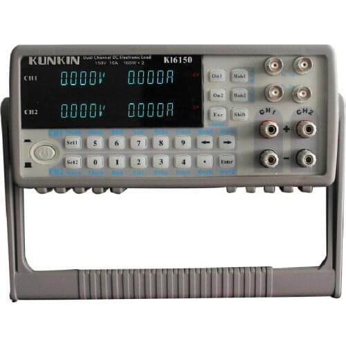 Fast arrival KL6152 200W150V30A (150V/15A/100W*2 ) Dual Channel Adjustable LCD DC Electronic Load battery test