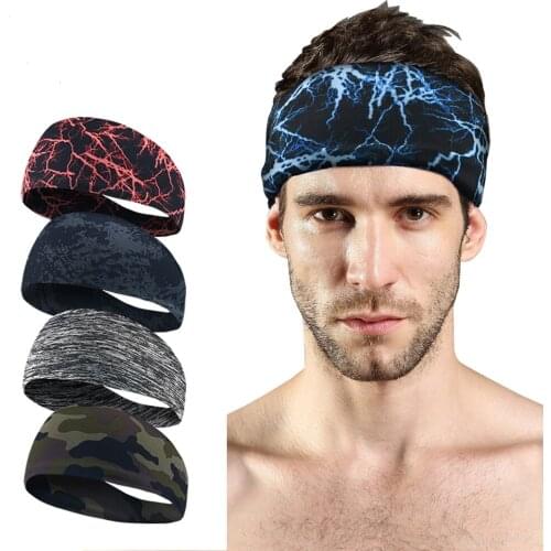 Breathable Absorbent Antiperspirant Cycling Headwear Sport Headband Basketball Fitness Yoga Running Moisture Wicking Head Band