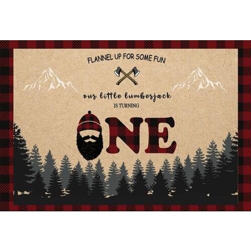 Mehofoto Buffalo Plaid Backdrop for Photography Lumberjack Photo Background Video Studio Newborn Baby Birthday Party Supplies 13
