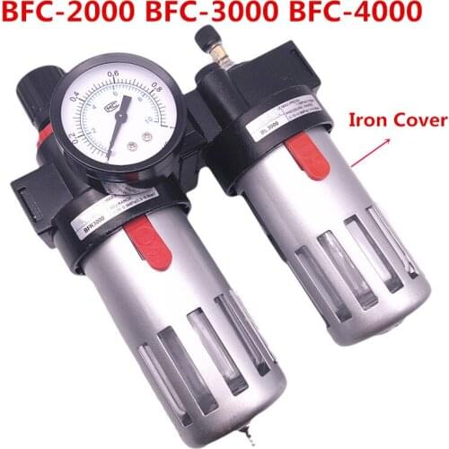 Air Pneumatic BFC2000/3000/4000 1/4 3/8 1/2" Gas Source Treatment and Filtration Air Filter Regulator Lubricator Combinations
