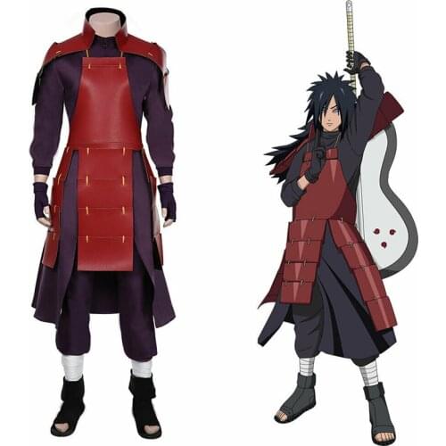 NARUTO Anime Cosplay Uchiha Madara Costume For Man Sasuke Wig Halloween Costumes For Adults Performance Show
