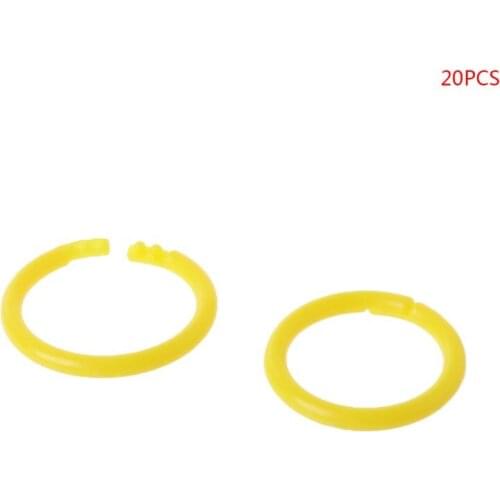 20x Creative Plastic Circle Multi-Functional Loose Leaf Ring Binder Hoop For DIY Photo Scrapbook Album Book Office