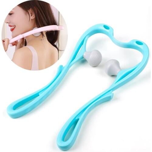 Neck Massage Tool Pressure Point Therapy Hand Roller Massage Neck Shoulder Dual Trigger Point Self Massager Pressure Relieve