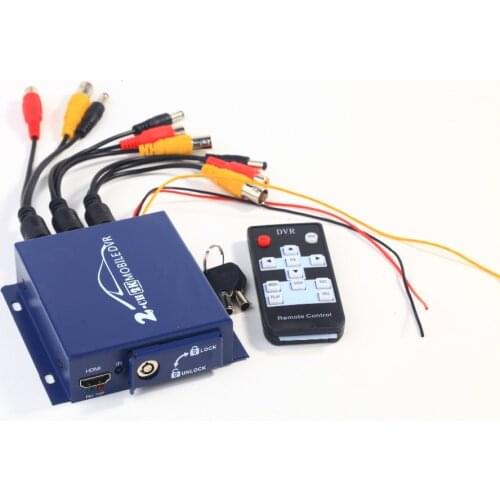 NEW AHD DVR factory direct batch DVR car truck vehicle video record mobile DVR 2CH MINI DVR HDMI CVBS AHD with remote control