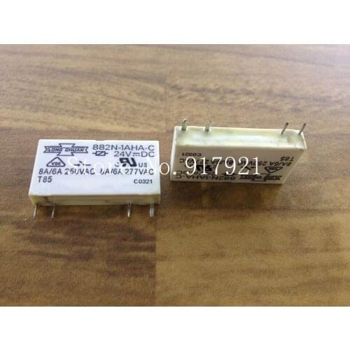 [ZOB] Original authentic Songchuan 882N-1AHA-C relay 6A250VAC four DC24V sideway relay --30pcs/lot