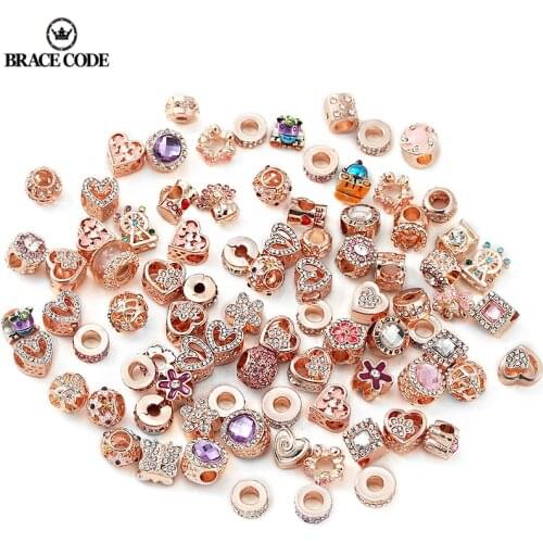 Rose Gold Butterfly Petals Unicorn Mixed Random Delivery Diy Mens And Womens Childrens Beaded Brand Bracelet Necklace Jewelry