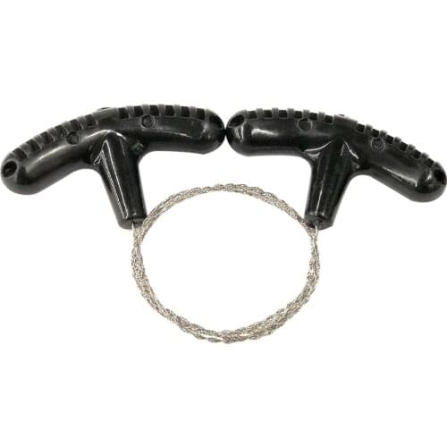 Outdoor Rope Chainsaw Portable Stainless Steel Wire Chainsaw Camping and Hiking Tools Saw Survival Supplies