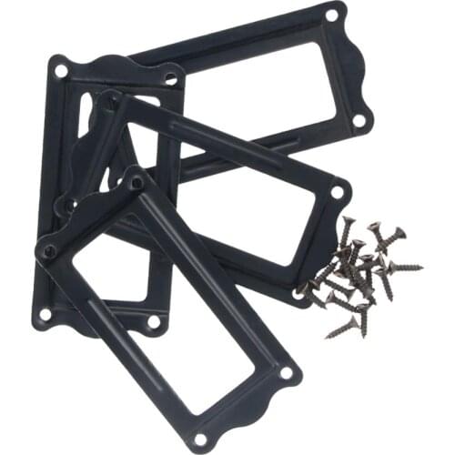 MroMax New Label Frame Iron Plating Electrophoretic Black/Green Bronze/Red Bronze/White Household Hardware 4/6/8/10/12pcs