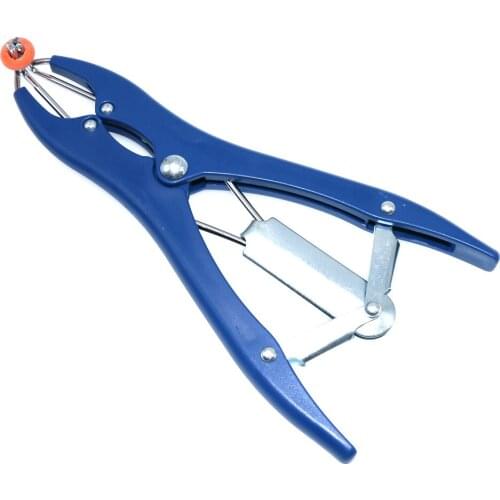 Sheep Tail Docking Clamp Piglets Bloodless Castration Pliers Broken Tail Castration Forceps Blue Expansion Clamp Rubber Rings