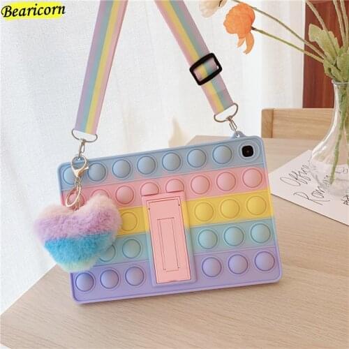 Pop Bubble Silicone Case For Samsung Galaxy Tab 4 A A7 S6 Lite 8.0 T220 T225 T290 T295 T330 T331 T335 T500 T505 T583 P610 P615