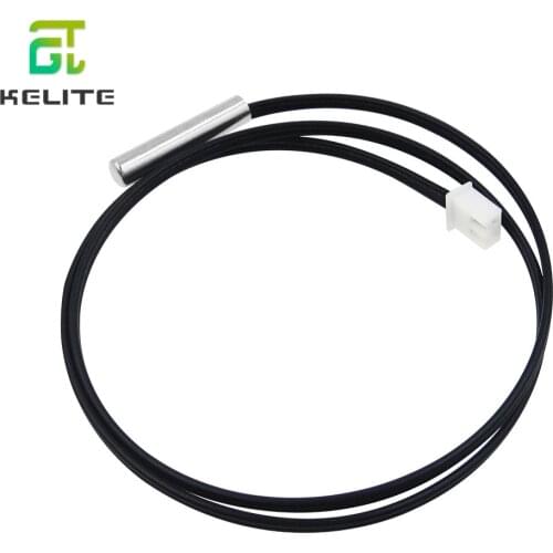 20pcs/lot 50cm NTC Thermistor Temperature Sensor Waterproof Probe Wire 10K 1% 3950 W1209 W1401 cable