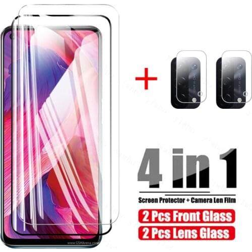 Reno 5lite full screen glass oppoa54 a 54 temper glas for oppo a94 a74 a545g a15 a92 a72 a52 camera lens protector safety film