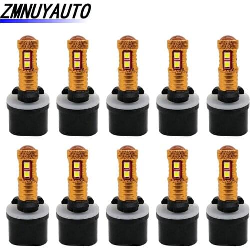 10PCS Car Front Fog Lamp H27 H27W LED 880 881 9SMD LED 3030 Car Fog Light Auto Driving Lamp 12V 6000K White