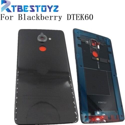 5.5 inches New Glass Battery Back Door Cover Housing For Blackberry DTEK60 BBA100-1 BBA100-2 With Logo