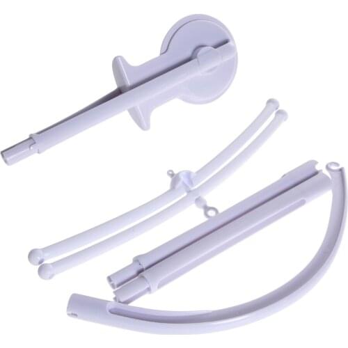 5pcs Baby Bed Hanging Rattles Toys Hanger DIY Hanging Baby Crib Mobile Bed Bell Toy Holder 360 Degree Rotate Arm Bracket Set