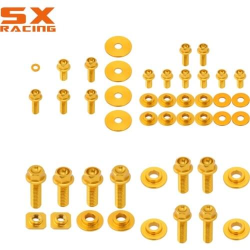 Motorcycle CNC Accessories Front Rear Fender Seat Side Panels Radiator Shrouds Screw For SUZUKI RMZ450 08-17 RMZ250 10-17