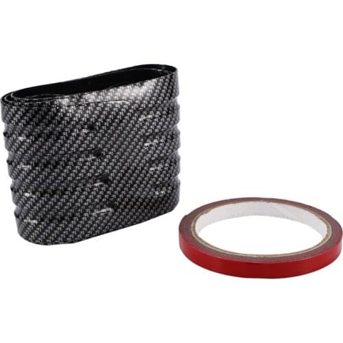 Article car carbon fiber grain trunk anti-collision bumper tail chafing rubber door decoration protection after guard post