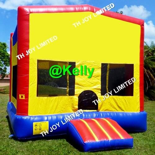 Free air shipping Popular inflatable bouncer castle on sale, free logo printing commercial inflatable bouncy trampoline for kids