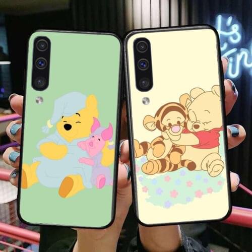 Winnie Honey Bear Phone cover hull For SamSung Galaxy S8 S9 S10E S20 S21 S5 S30 Plus S20 fe 5G Lite Ultra black soft case