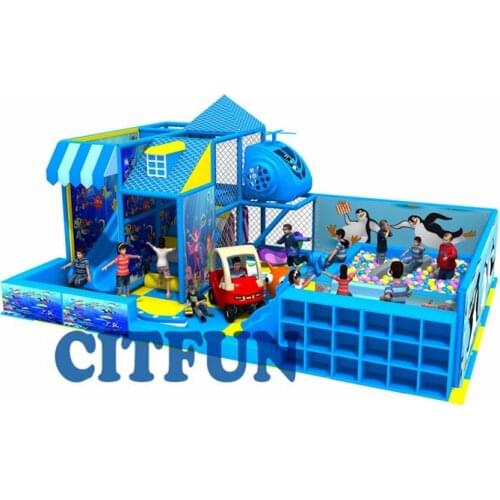 Childrens favorite ocean world indoor playground with pools,kids soft Play ground IP-022C