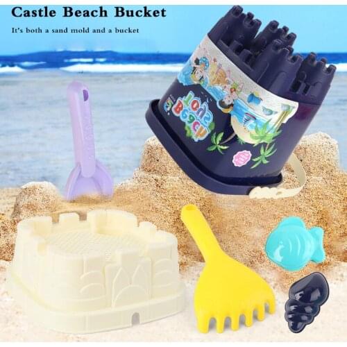 Summer Beach Toys For Kids 6pcs Baby Beach Game Toys Children Sandbox Set Kit Toys for Beach Play Sand Water Game Play