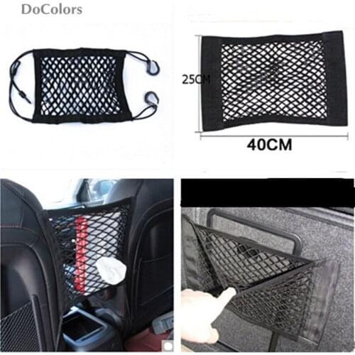 DoColors Car Rear Trunk Seat Net Bag Case For Honda CRV Accord Odeysey Crosstour FIT Jazz City Civic JADE Crider Spirior Ciimo