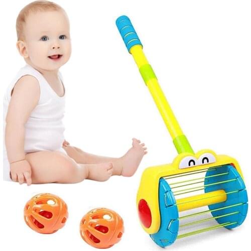 Electric Bubble Pot Launcher Children Toy Baby Toddler Stroller Vacuum Cleaner Bells Parent-child Interactive Toys