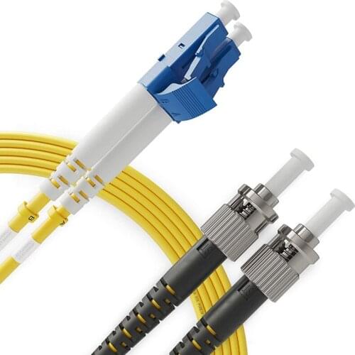 LC to LC Fiber Patch Cable Single Mode Duplex-2M (6.56Ft)-9/125Um OS1 LSZH (5 Pack)- PureOptics Cable Series