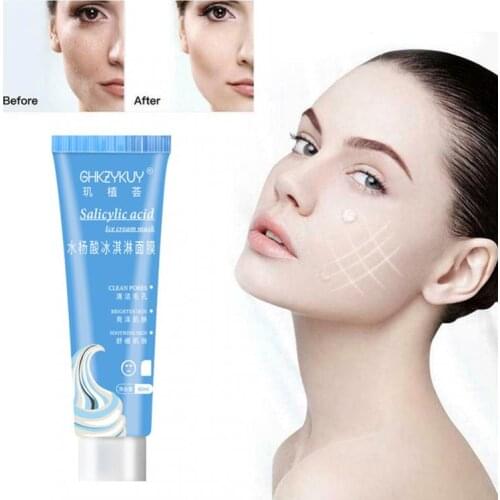 Salicylic Acid Ultra Cleansing Mask Ice Cream Mask Oil Control Acne Moisturizing Mask Blackhead Remover Skin Care Masks TSLM1