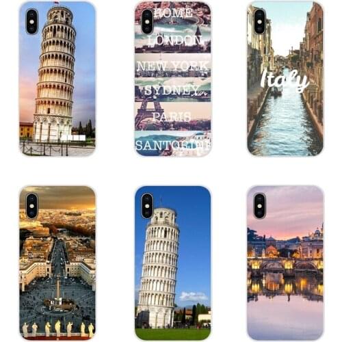 Soft Transparent Cases Cover For Huawei Nova 2 3 2i 3i Y6 Y7 Y9 Prime Pro GR3 GR5 2017 2018 2019 Y5II Y6II italy rome pisa tower