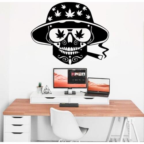 Diy Abstract Smoking Home Decor Vinyl Wall Sticker For Living Room Vinyl Decals Office Wall Sticker Mural adesivo de parede