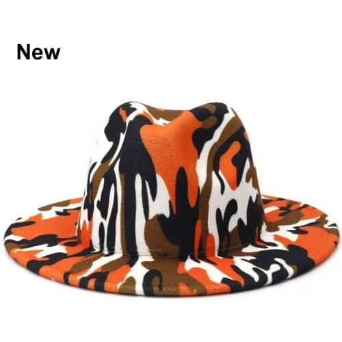 2021 New Arrivel Painting Classic British Fedora Hat Men Women Woolen Winter Felt Fashion Jazz Hat Wholesale Caps