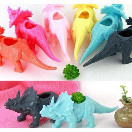 Plastic Dinosaur Animal Flower Pot for Cactus Succulent Plant Pot Bonsai Pots Container Planter Garden Decoration