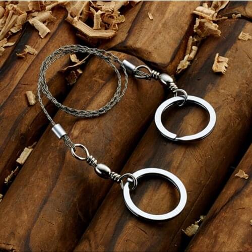High Quality Stainless Steel Wire Saw Emergency Hunting Gear Ring Scroll Wire Saw Brand New Camping Hiking Outdoor Survival Tool