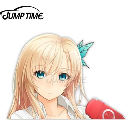 Jump Time Boku wa Tomodachi ga Sukunai Kashiwazaki Sena 67 Cute Anime Girl Peeker Vinyl Decal Window Waifu Car Stickers