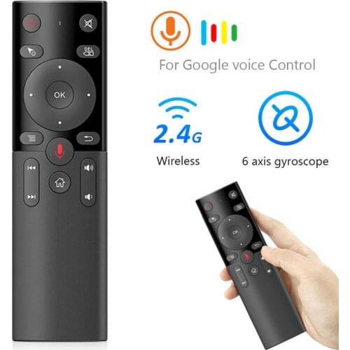 Voice Remote Control 2.4GHz Wireless mini keyboard Air Mouse IR Learning Microphone Gyro H17 for Android TV Box HK1 Max X88 pro