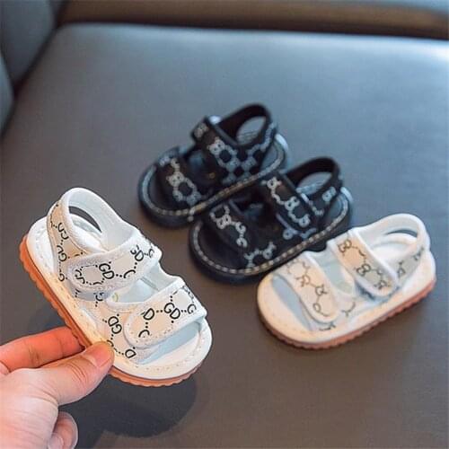 Disney2021 children summer sandals infant baby toddler child beach shoes baby teeth soft bottom boy sandals