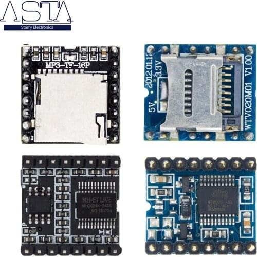 WTV020 Mini MP3 Player Module TF Card MP3 Sound Module Voice Module For Arduino GM Power Supply Module