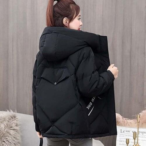 Parka Womens Plus Size Coats Jackets 2021 Winter New Fashion Down Cotton-Padded Prints Splicing Hooded Keep Warm Parkas Woman