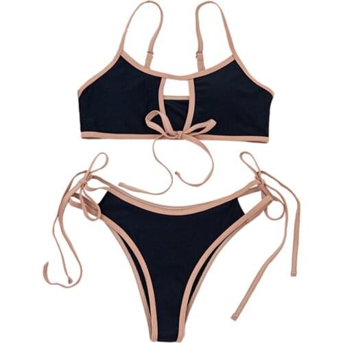 AIUJXK Summer Swimwear Women 2021 New Bandage Bathing Suit High Waist Brazilian Bikini Set Woman Biquini Beach Wear Swimsuit