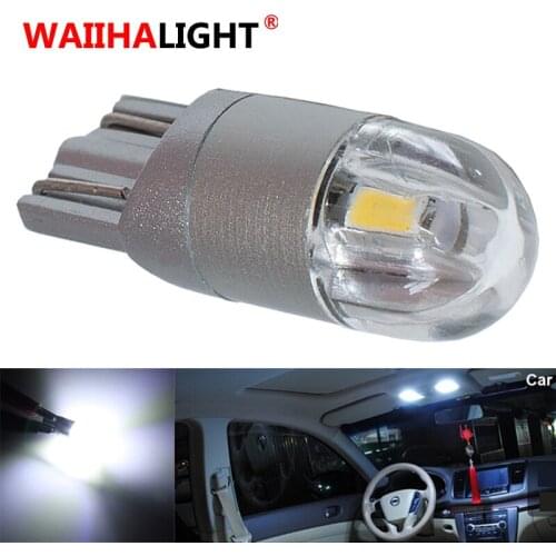 1pc T10 W5W LED Bulbs White 168 501 W5W LED Lamp T10 Wedge 3030 2SMD Interior Lights 12V 6000K Parking Lamp Bulb Red Yellow Blue