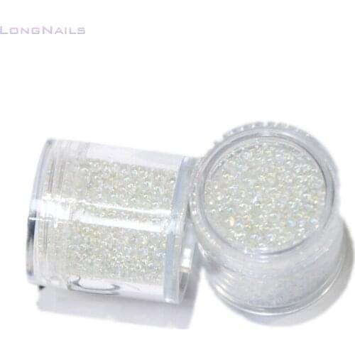 10g Aurora-Clear Beads Polychrome Caviar 0.6mm,1mm,1.5mm,2mm Mirco Mermaid Craft Fillings Accessories DIY Beads Nail Decors 3ZA2