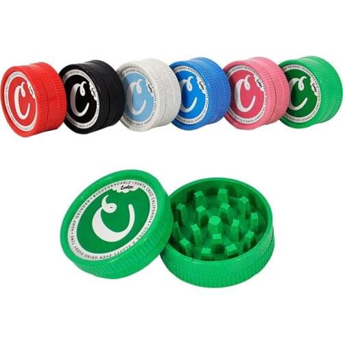 2 Layer Tobacco Grinder Blodegradeable Plastic Tobacco Herb Spice Crusher 56MM Smoking Grinder For Smoking Accessories