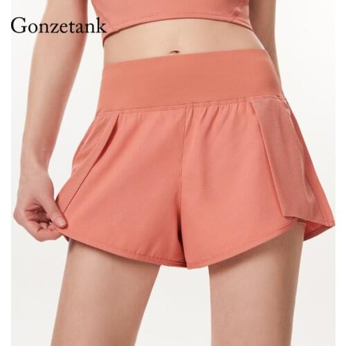 2021 Sports Shorts Womens Summer Hot Pants Running Fitness High Waist Two-piece Leisure Quick-drying Yoga Breathable