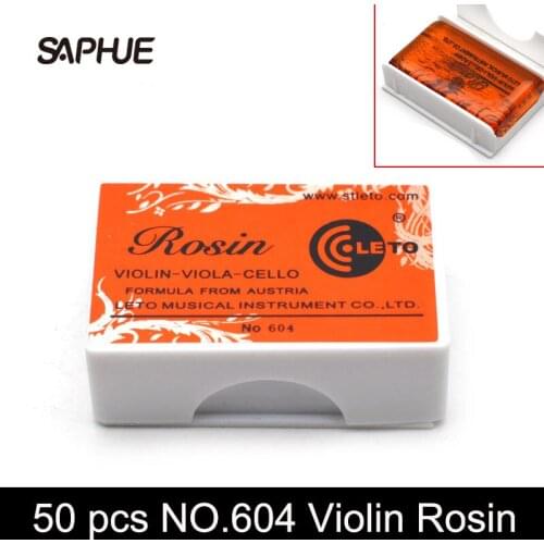 50pcs Leto Rosin For Violin Viola Cello 604 Resin Bowed String Instrument Violin Accessories Bow Strings Rosin