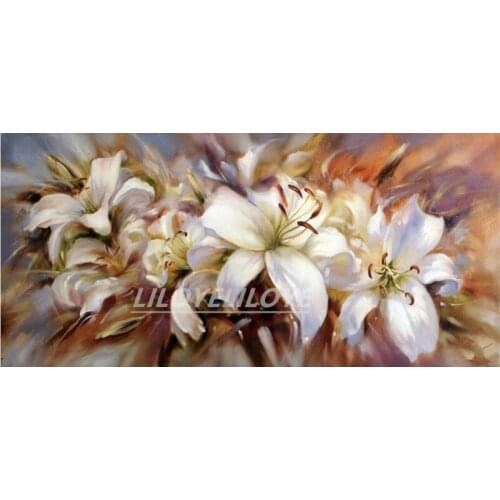New 5D DIY Diamond Painting flowers Full Square Drill Mosaic Diamond embroidery Lily Art Pattern Decoration Painting Icon FG1312